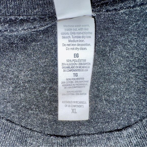 Hall & Oates x Tears For Fears 2017 Tour Tee XL — Rock Vibes, Vintage Fade - Picture 5 of 8